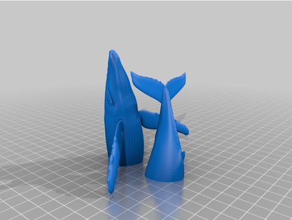blue whale manifold 2 piece erichannemann 3d print model - Mito3D
