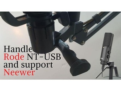 handle rode nt-usb poign e microphone neotecht 3d print model - Mito3D