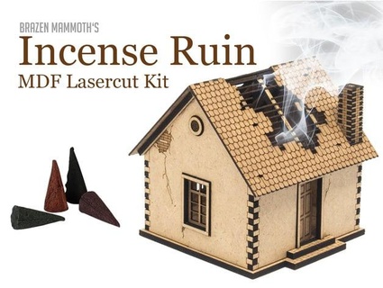 lasercut incense ruin brazenmammoth 3d print model - Mito3D