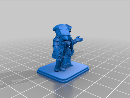 heroquesto fêmea anão lançador runas devotado 3d print model - Mito3D
