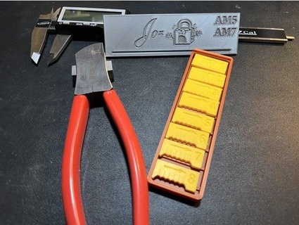 locksport lishi coupeur gigue am5 am7 américain fermer clé rainure clavette jonlockpicking 3d print model - Mito3D