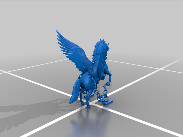 Pegasus entfesselte Vinyl 3D print model - Mito3D