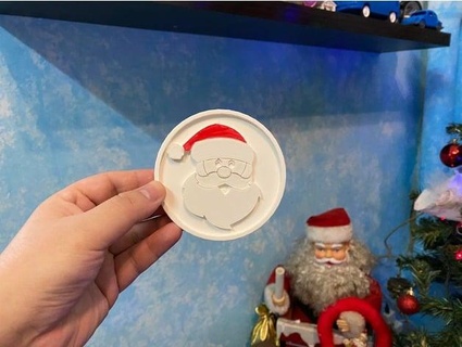 Noel Baba bardak altlığı emanuel Chmielowski 3d print model - Mito3D