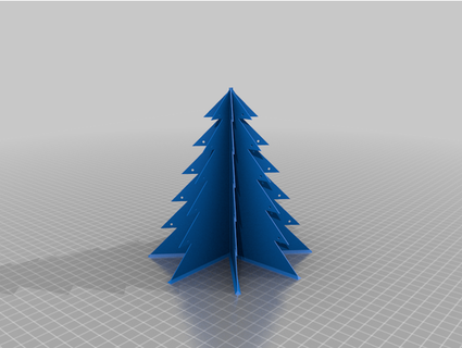 semplice Natale albero yurta krieg 3d print model - Mito3D