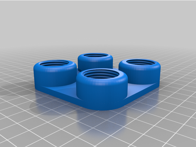 lpg adapter support ldenisey 3D print model - Mito3D