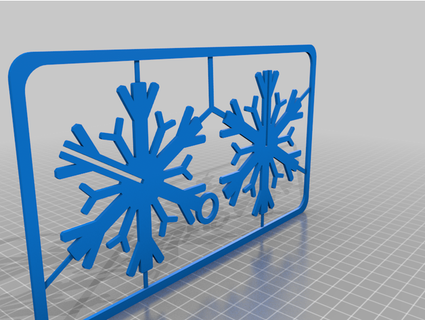 flocon neige trousse carte golan2 3d print model - Mito3D