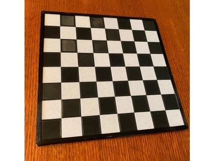 tabuleiro xadrez magnético incrustado estilo v3 pequeno 3d print model - Mito3D