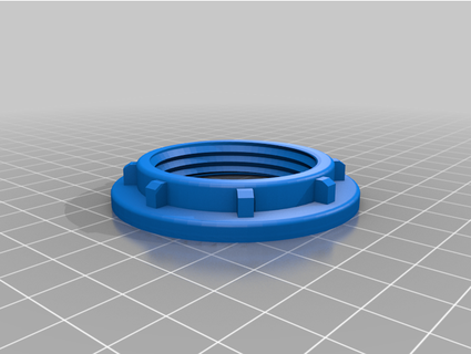 e27 luminária sombra anel pânico piloto 3d print model - Mito3D