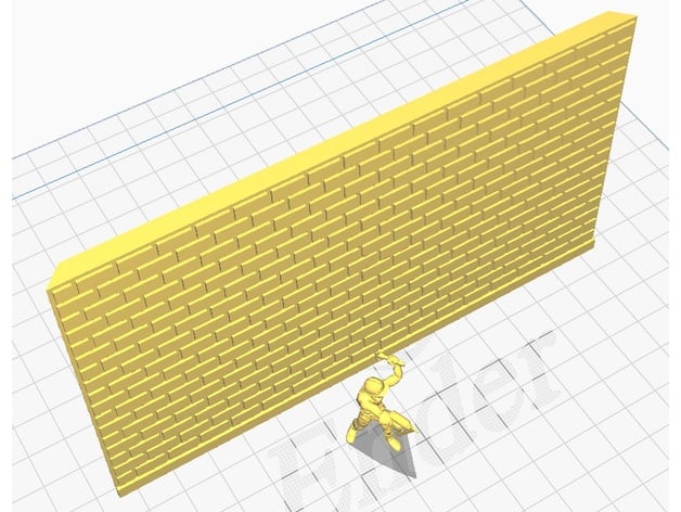 cinza quadra parede 45 grau arestas tolemykus 3D print model - Mito3D