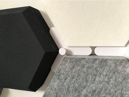 spacer hexagonal acoustic panels johnnynyx 3d print model - Mito3D