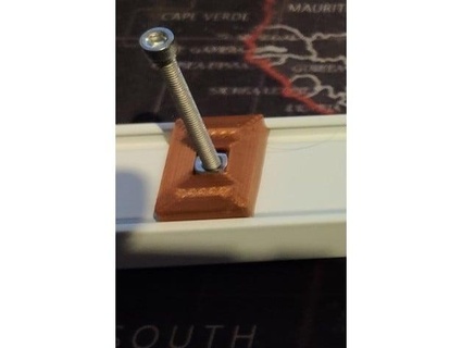 ikea omlopp led strip screw adapter schirema 3d print model - Mito3D