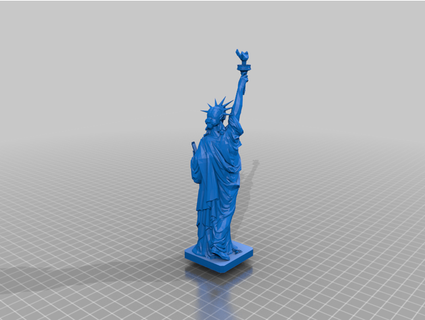 statue liberty base building 110 - two parts single joint vincecz 3d print model - Mito3D