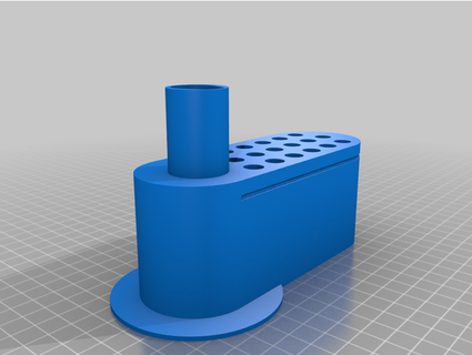 pipette pipette tip test tube stand thetro  3d print model - Mito3D