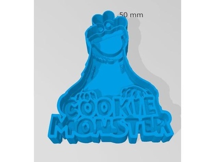 cookie monster soap mold zatamite 3d print model - Mito3D