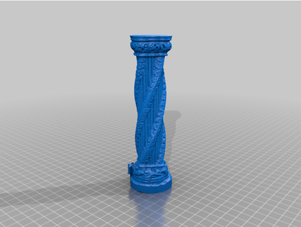 Aprendiz pilar Rosslyn capela zatamita 3d print model - Mito3D