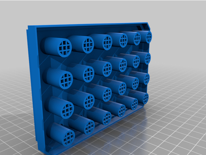 24-well insert plate - grid bottom asliaybikedogan 3d print model - Mito3D