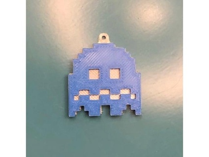 blu pac man fantasma ornamento elettrico Ravioli 3d print model - Mito3D
