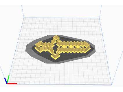 Minecraft Plätzchen Cutter Schwert funky 3d print model - Mito3D