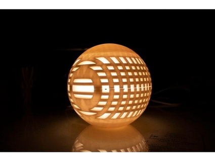 spherical bedside lamp jazzesdesigns 3d print model - Mito3D