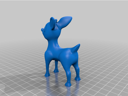 Rudolph red nosed ren geyiği Noel dekorasyon çarpitilmis görünüm 3d 3d print model - Mito3D