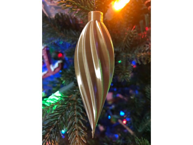 Spiral Weihnachten Baum Ornamente unterstützt erforderlich 3D print model - Mito3D