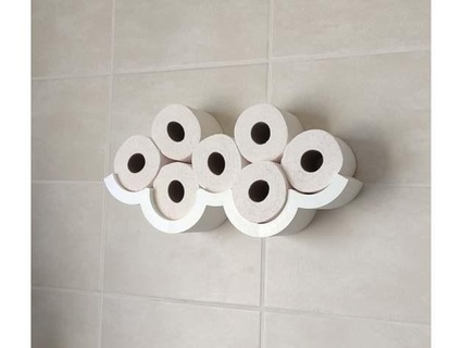 cloud toilet paper holder thenewkind 3d print model - Mito3D