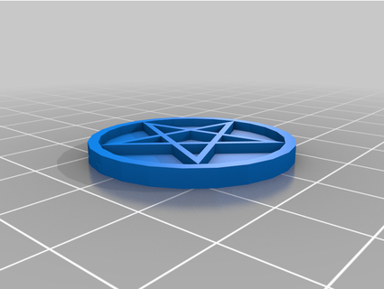 Pentagramm Münze Naruto pt 3d print model - Mito3D