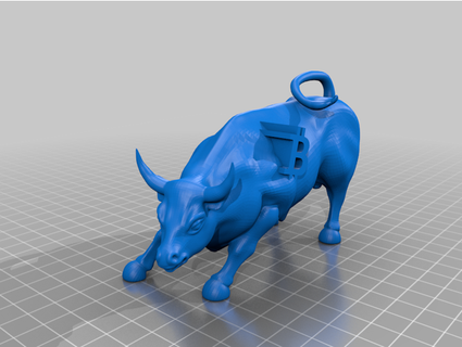 bitcoin Wall Street Toro jonmartwig 3d print model - Mito3D