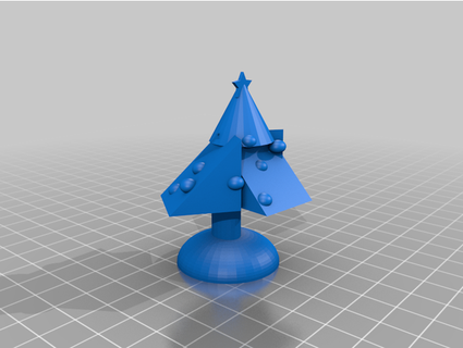 Natale albero scienza villaggio 3d print model - Mito3D
