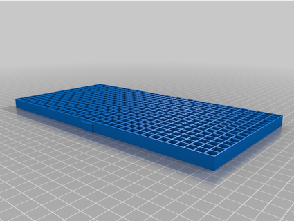 32x16 grid diffuser led matrix hemke 3d print model - Mito3D