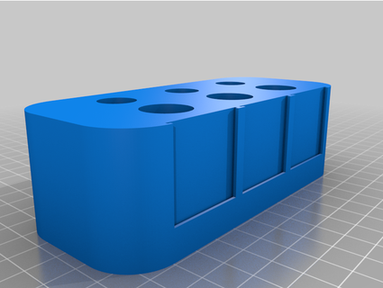 pipeta propina prueba tubo estante soporte thetro 3d print model - Mito3D