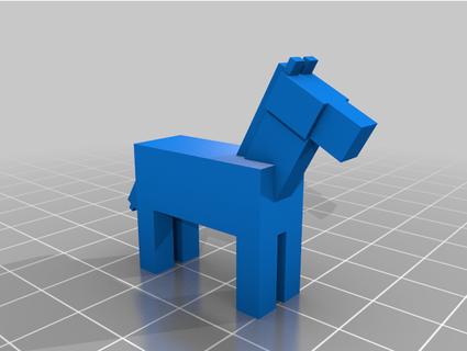 minecraft horse robertus4 3d print model - Mito3D