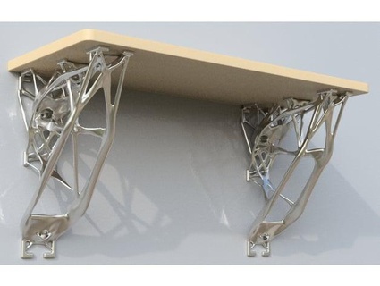 generative shelf bracket sssslamin  3d print model - Mito3D