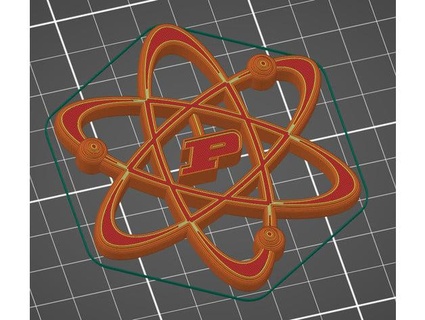 purdue chimica atomo modello fisso colgs3b 3d print model - Mito3D