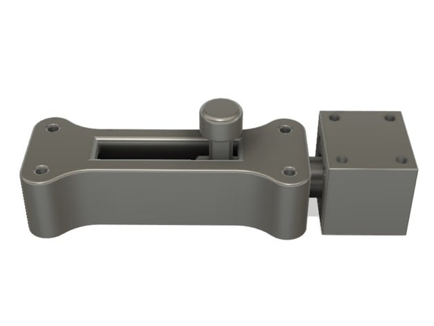 door bolt latch sliding lock strike box mrdwgraf 3D print model - Mito3D