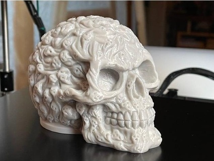 hitch ball cover soul skull venom 3d print model - Mito3D