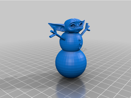 Schnee Baby Yoda lizzsews 3d print model - Mito3D