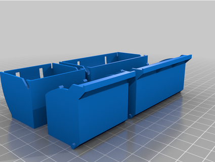 parametric bins jellybean electronics parts skrapion 3d print model - Mito3D