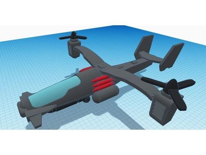 Gijoe yarı helikopter technoviper3d 3d print model - Mito3D