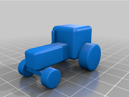 4455 tractor simple gamepiece kevpederson 3d print model - Mito3D