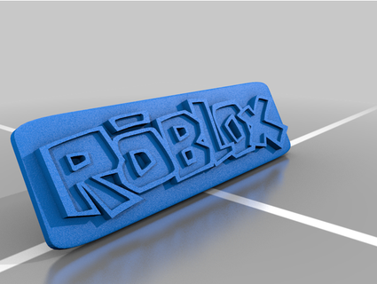 roblox logotipo 2009 2010 veludo cotelê 3d print model - Mito3D