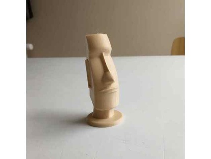 moai head easter island bollibe 3d print model - Mito3D