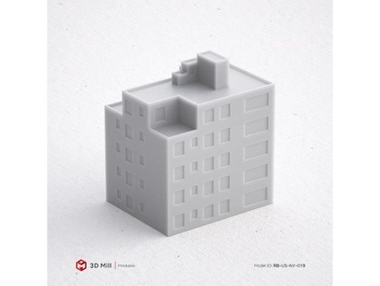 3d print miniature building rb-us-ny-019 mill 3d print model - Mito3D