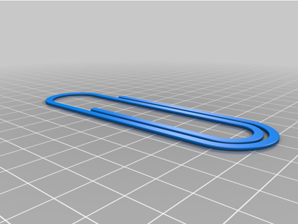 paperclip bookmark tghw 3d print model - Mito3D