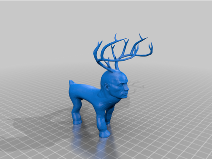 rock reindeer moorhuhn 3d print model - Mito3D