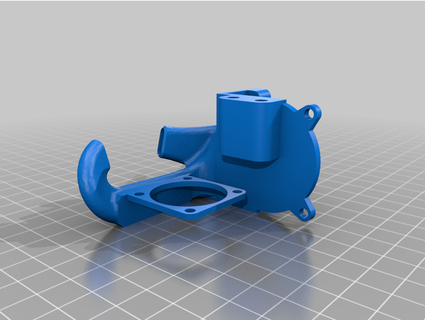 blauer Direkte Titan e3dv6 4020 Ventilator Sidrial 3d print model - Mito3D