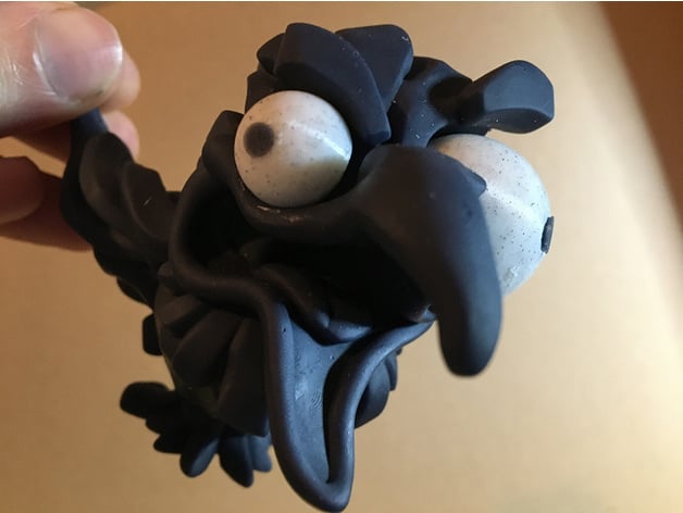 little crazy raven davision3d 3D print model - Mito3D