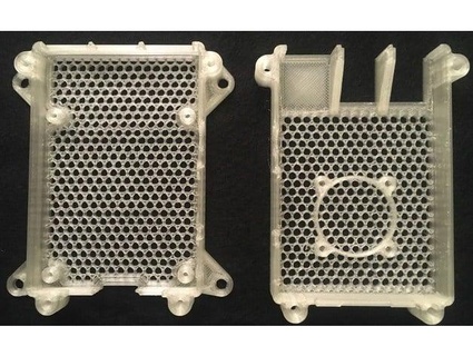 raspberry pi 3b+ case - changed fan 30mm top & replaced holes threads matzik 3d print model - Mito3D