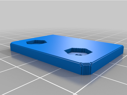 3d barra cerniera indietro piatto cosmopohlit 3d print model - Mito3D