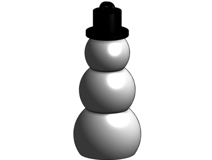 simple snowman ornament gfct7 3d print model - Mito3D